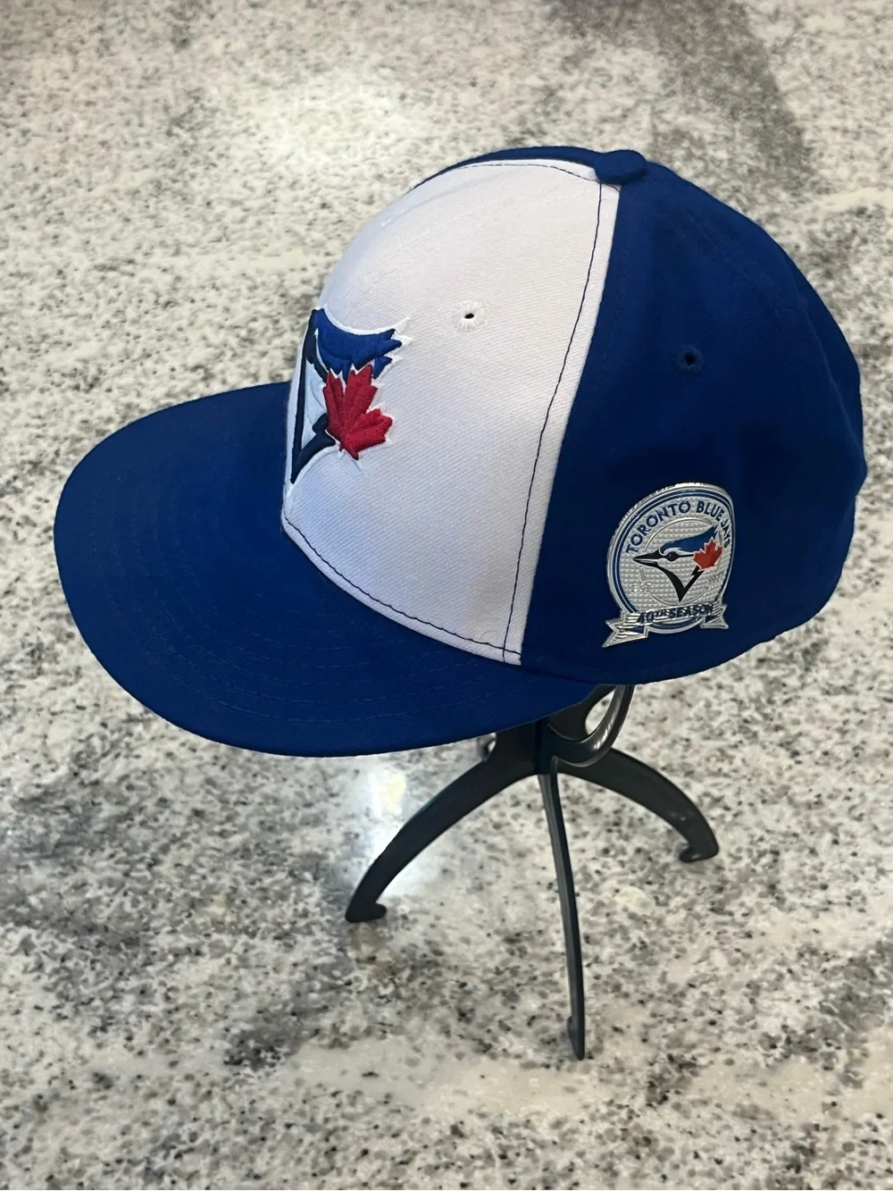 New Era Toronto Blue Jays Hat 40th Season Patch Men’s 7 1/4 Fitted 59FIFTY Blue